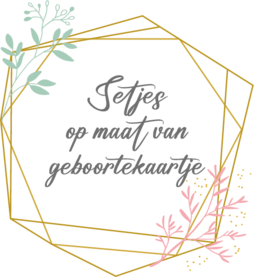 Setjes op maat van een geboortekaartje