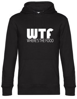 Hoodie unisex Where&#039;s the food