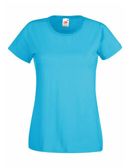  Dames t-shirt met ronde hals azure