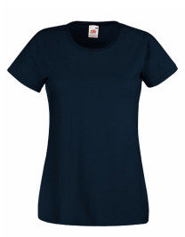  Dames t-shirt met ronde hals marine