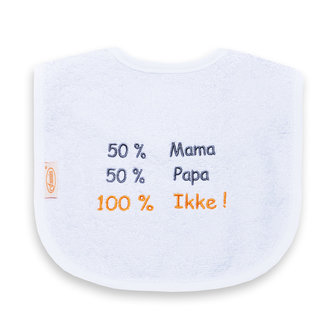 Slab 50%mama&amp;50%papa=100%ikke