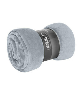 fleece deken superzacht 180x130 - lichtgrijs