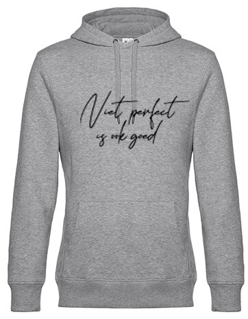 Hoodie unisex niet perfect is ook goed