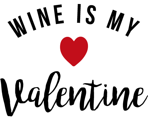 Hoodie unisex Wine is my valentine