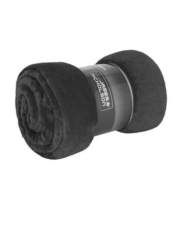 fleece deken superzacht 180x130 - donkergrijs