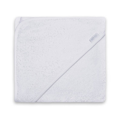 Badcape grey blue met naam