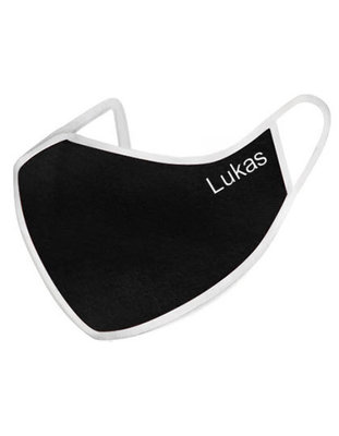 Mondmasker zwart volwassen unisex model