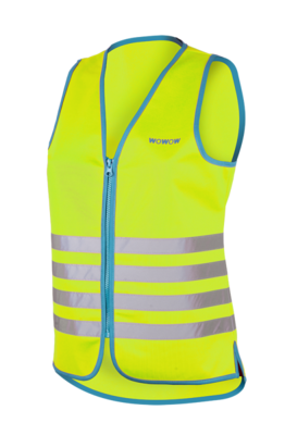 Fluohesje geel voor dames met rits