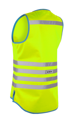 Fluohesje geel voor dames met rits