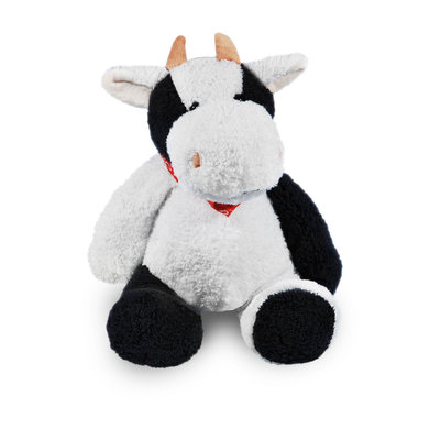 Knuffel Koe 30 cm met bedrukt t-shirt
