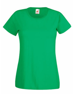  Dames t-shirt met ronde hals groen