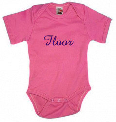 Romper fuchsia met korte mouwen 