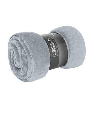 fleece deken superzacht 180x130 - lichtgrijs