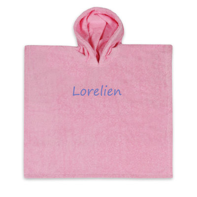 Poncho Licht roos