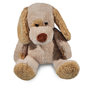 Knuffel hond lange oren 30cm met bedrukt t-shirt