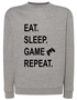 Sweater Eat sleep game repeat