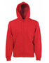 Premium hooded sweat jacket rood