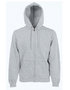 Premium hooded sweat jacket grijs