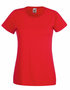  Dames t-shirt met ronde hals rood