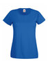  Dames t-shirt met ronde hals koningsblauw