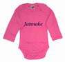 Romper fuchsia met lange mouwen 