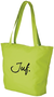 Strandtas/shopper lime Juf